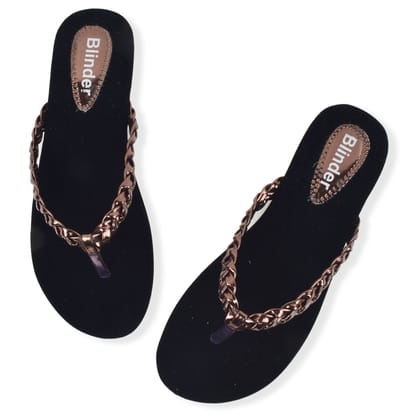 BLINDER Copper Slippers Flats 4