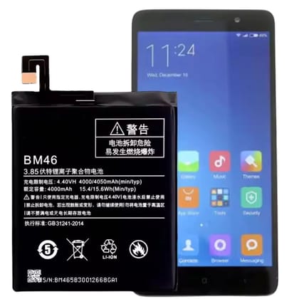 Original BM46 4050mAh Battery for Redmi Note 3 / Note 3 Pro (2015116, 2015161) 2024 Edition. Original BM46 4050mAh Battery for Redmi Note 3 / Note 3 Pro (2015116, 2015161) 2024 Edition.