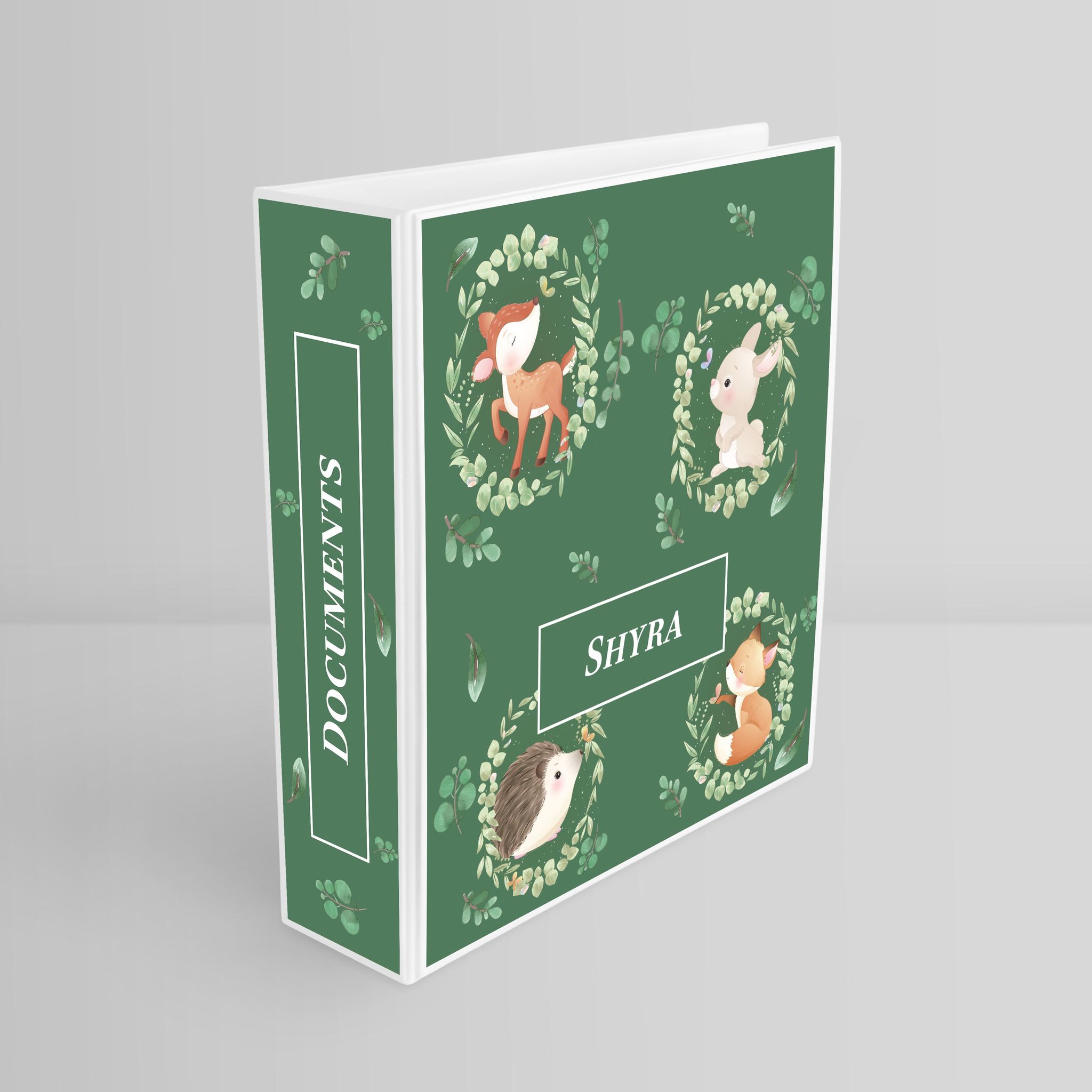 Woodland Wonders Binder File (kids)-Emerald