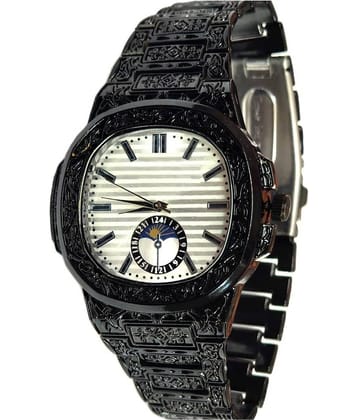 Renaissance Traders Black Metal Analog Men's Watch