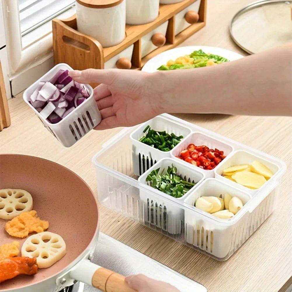 Food Containers with Detachable Grid Boxes-Pack of 2 - 12 Grid Boxes