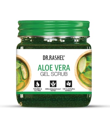 DR.RASHEL ALOE VERA FACE and BODY GEL SCRUB for MEN and WOMEN (380 ml , Pack of 1)