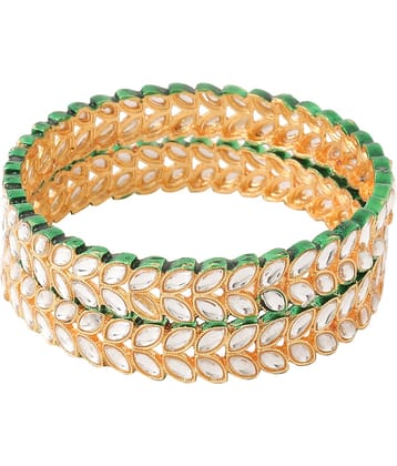 VIRAASI - Gold Bangle Set ( Pack of 1 )