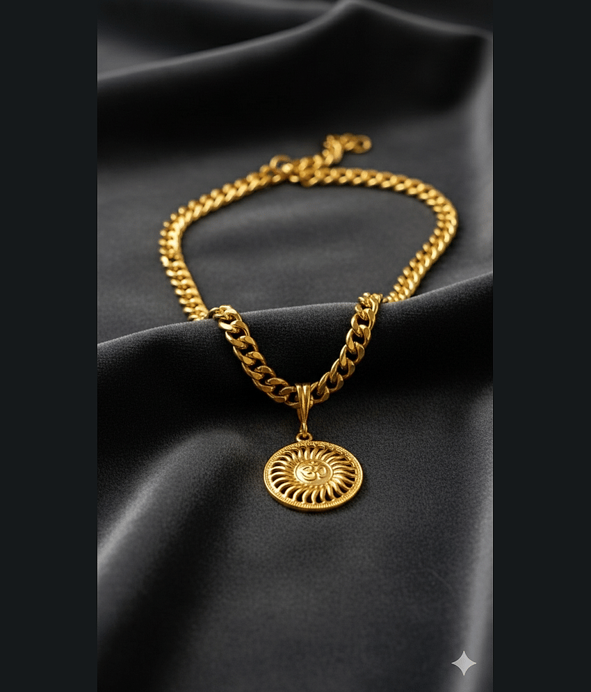 MGSV Gold Men's Religious Mala ( Pack of 1 )