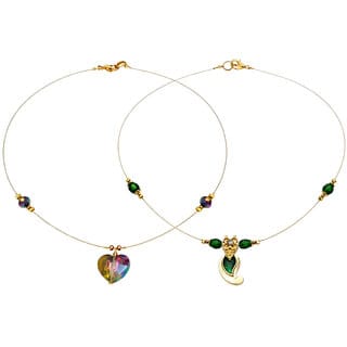 Invisible Chain 1 Layer, Emerald Green and MultiColour, 2 Qty