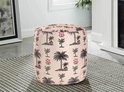 India Circus Chevron Palms Pouffe (By Krsnaa Mehta)
