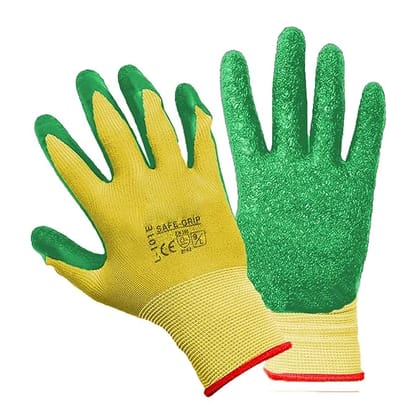 SMARTCAM Reusable, Heavy Duty Garden Hand Gloves 2 Count (Pack of 1) Parrot Green