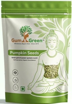 Gum & Green Premium Pumpkin Seeds | 100% Natural, Protein-Rich Superfood | High in Magnesium, Zinc & Antioxidants | Raw, Unroasted, Unsalted Gum & Green Premium Pumpkin Seeds | 100% Natural, Protein-Rich Superfood | High in Magnesium, Zinc & Antioxidants | Raw, Unroasted, Unsalted