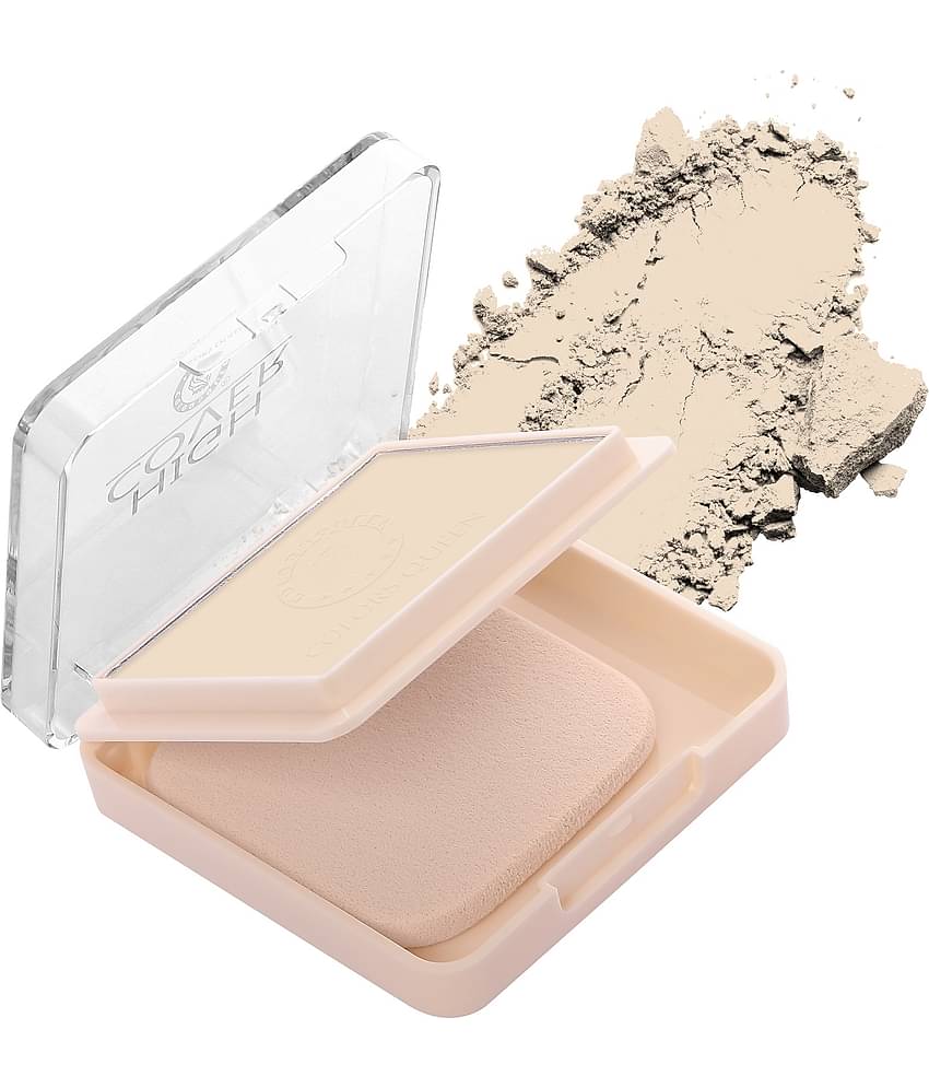 Colors Queen High Cover Compact Powder 8g, Light (Shade - 01)