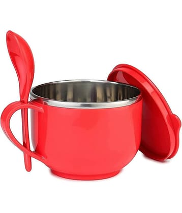 NCMART Maggi Soup Steel Bowl Stainless Steel Plain Soup Bowl 10 cm ( Set of 1 ) Multi Color