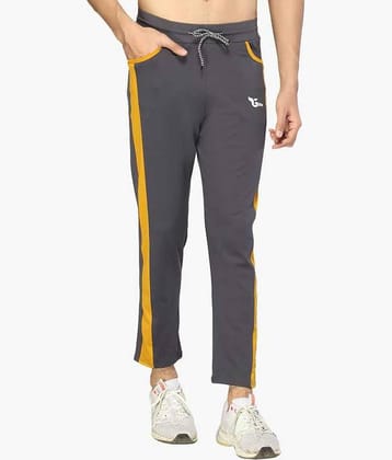 Glito Grey Polyester Joggers Single