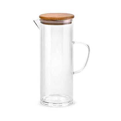 Cello Woody Borosilicate Glass Jug, 1000ml, Clear