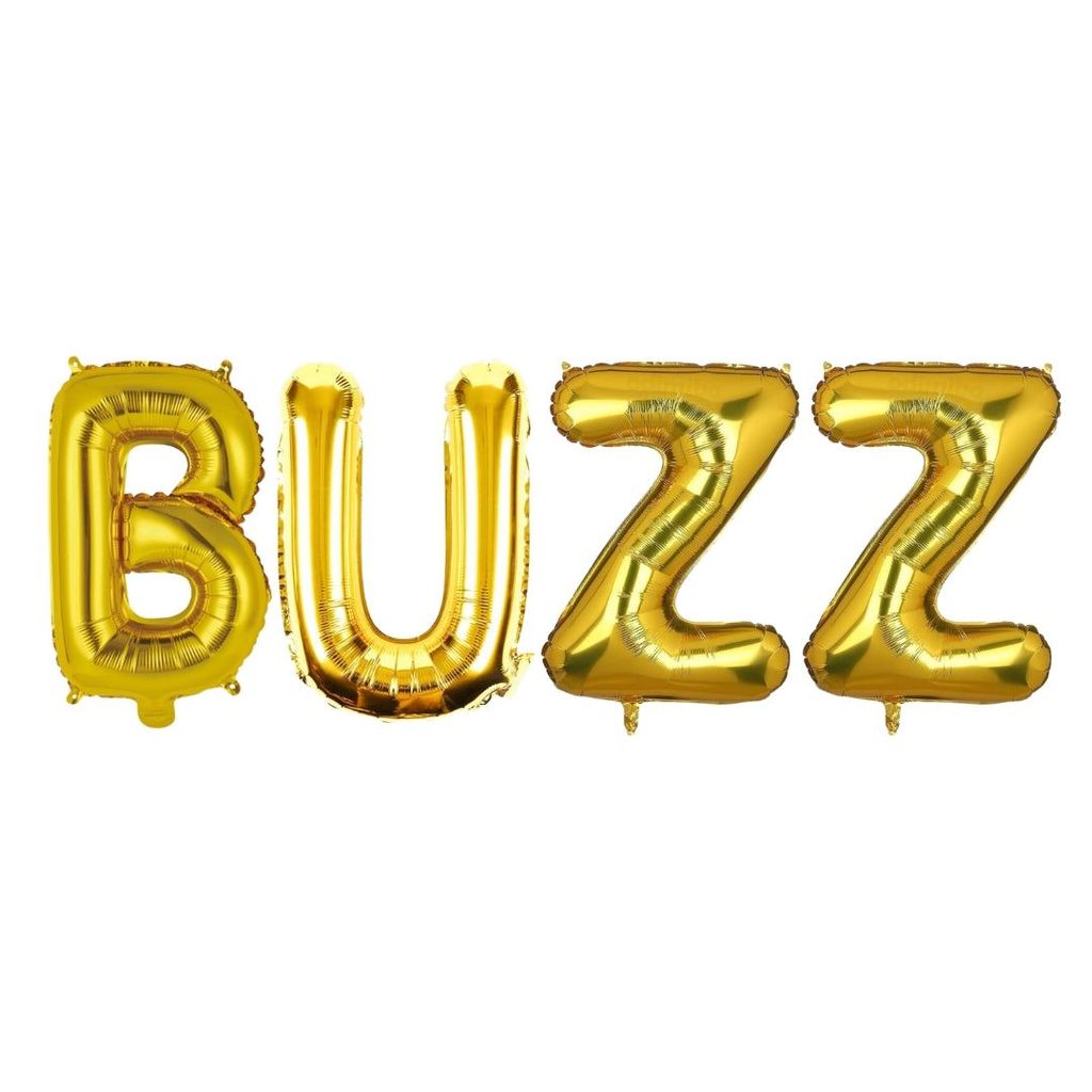 BUZZ Golden Foil Balloon Set - Helium or Air Filled - 40 inches - 4PC - Party and Festive Needs | Buy online on ZillyBuy