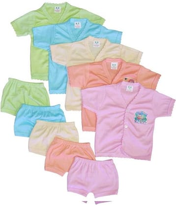 Cool Baby Set of 5 Half Sleeve Tops and Matching Shorts