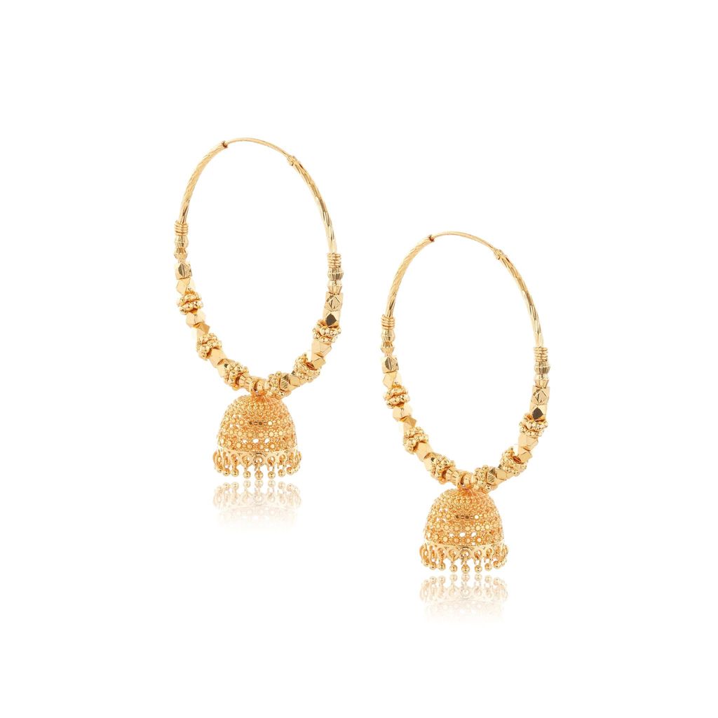 "1 Gram Gold Plated Jhumka Earrings"