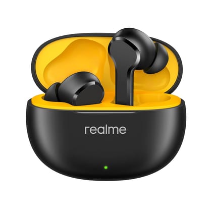 realme Buds T110 Bluetooth Truly Wireless in Ear Earbuds with mic, AI ENC for Calls, Google Fast Pair, 38 Hours Total Playback with Fast Charging and Low Latency Gaming Mode (Punk Black) realme Buds T110 Bluetooth Truly Wireless in Ear Earbuds with mic, AI ENC for Calls, Google Fast Pair, 38 Hours Total Playback with Fast Charging and Low Latency Gaming Mode (Punk Black)