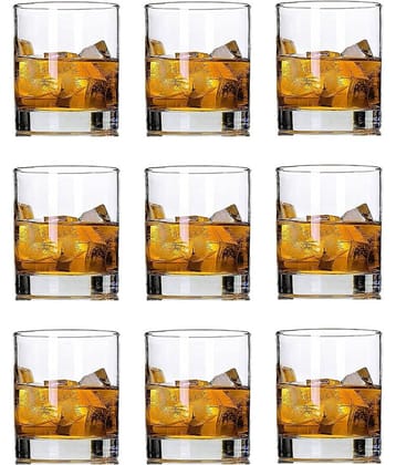 Somil Water/Juice  Glasses Set,  280 ML - (Pack Of 9)