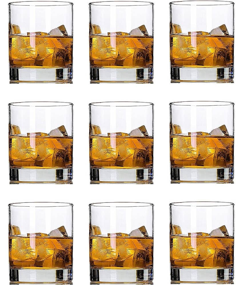 Somil Water/Juice  Glasses Set,  280 ML - (Pack Of 9)