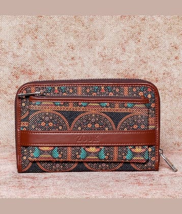 Zouk - Jute Multi Women's Zip Around Wallet ( Pack of 1 )