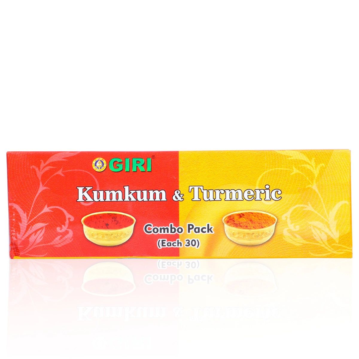 Giri Turmeric Kumkum Set - 30 Pcs | Thamboola Gift | Haldi | Kungumam | Yellow, Red Colour
