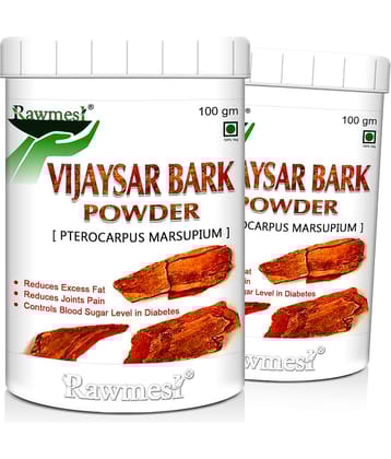 Rawmest Vijaysar Bark Powder 200 Gm Pack of 2