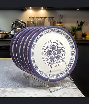kitchrox 6 Pcs Melamine Multi Color Full Plate