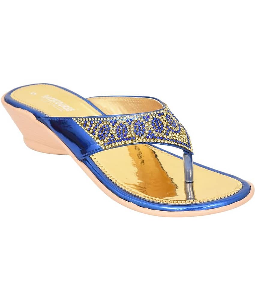 Racecourse - Blue Women's Slip On Heels