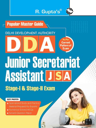 DDA: Junior Secretariat Assistant (JSA) Stage-I and Stage-II Recruitment Exam Guide [Paperback] [Aug 22, 2025] RPH Editorial Board