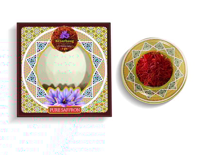 Kesarbaug Kashmiri Saffron A+++ Grade, 1 gm