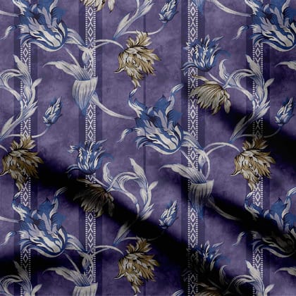 flower pattern combination design Print Fabric-Cotton