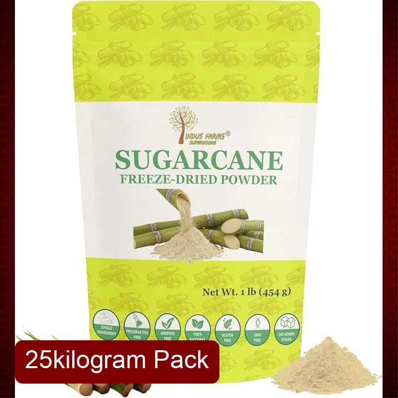 Natural Sugarcane Juice Powder (25kg) | Spray Dried Instant Soluble | Natural Energy & Sweetener