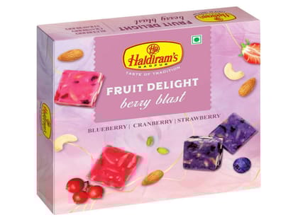 Haldiram's FRUIT DELIGHT (Berry Blast) Packed Sweets - 225 Gm