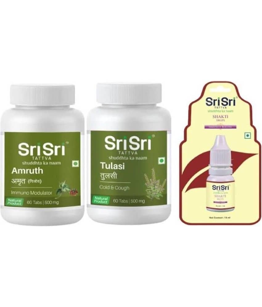 SRI SRI SRI SRI (AMRUTH TAB+ TULASI TABS+SHAKTI DROPS)