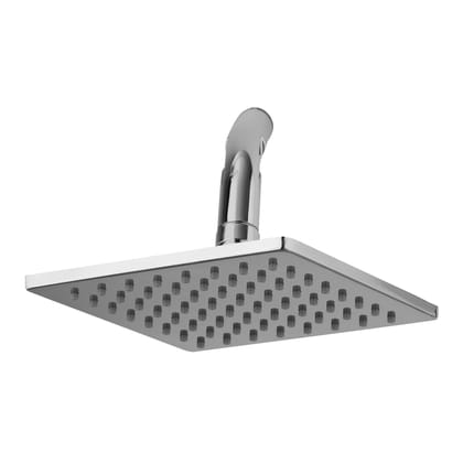 Orvos Overhead Shower, Elegant square design, with touch clean nozzles, Hiqh quality Stainless Steel, with salt tested chrome plating, 4x4 inches, for high end luxury bathrooms
