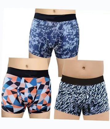 Cavenders Pack of 3 Nylon Trunks For Men's ( Multicolor )