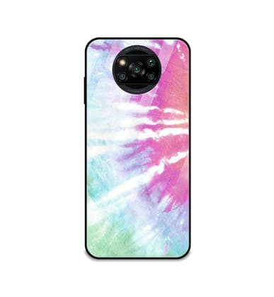 3 Color Splash Tie Dye - Glass Cases For Poco Models-Poco M3 Pro