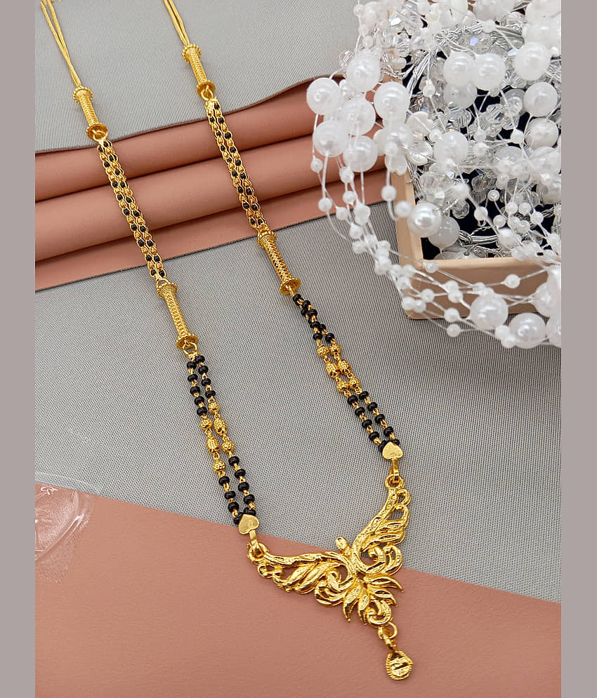 SHANKHRAJ MA LL Golden Mangalsutra ( Pack of 1 )