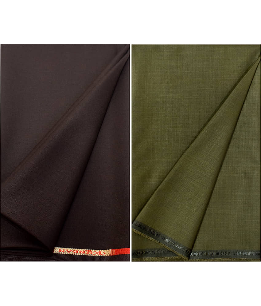 KUNDAN SULZ GWALIOR Multi Cotton Blend Unstitched Shirts & Trousers