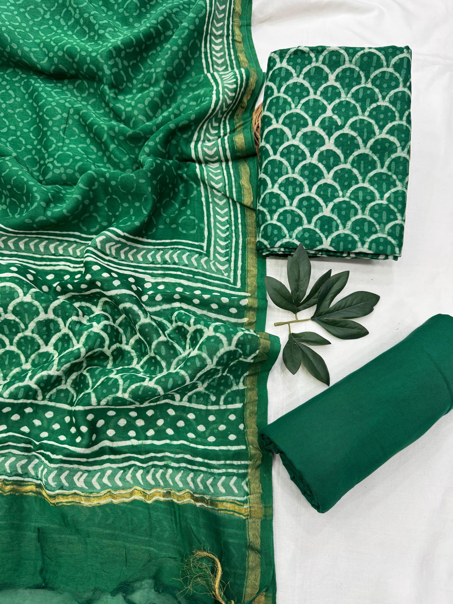Chanderi Silk Suit Set
