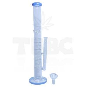 Light Blue Multi Honey Comb 20 inches Heavy Glass Bong