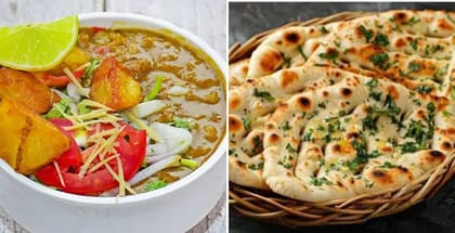 1 x Chole, 1 x Kulche