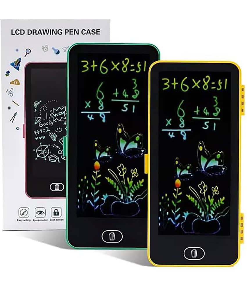 Writing Tablet Pencil Case for Kids – 2 in 1 LCD Digital Slate for Kids, E-Note Pad, Pencil Box for Kids, Doodle Writing Board for School Going Kids, Educational Toys for Kids (Pack of 1)
