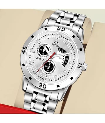 Septem Silver Stainless Steel Analog Men's Watch