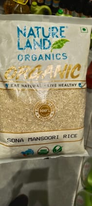 Nature land organic Sona Mansoori Rice