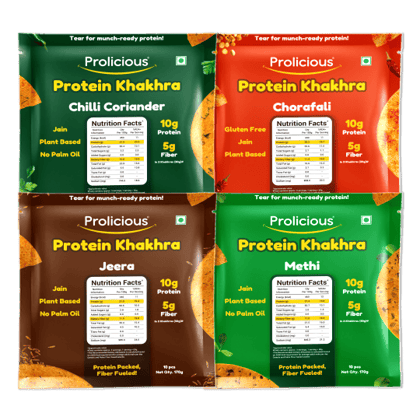 Jain Khakhra Combo | Pack of 4 Jain Khakhra Combo | Pack of 4 - Pack of 4