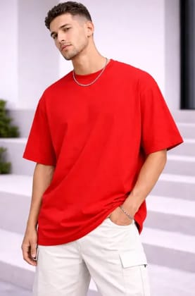 Men's Oversized Red T Shirt