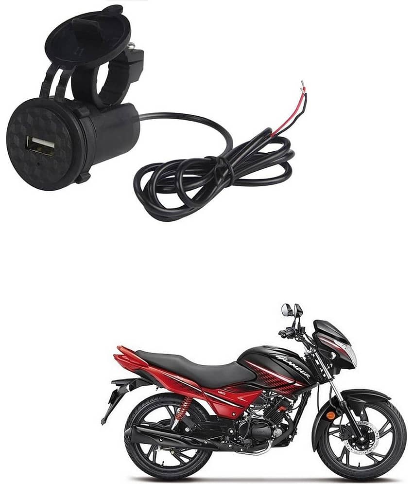 HeroGlamour Black USB  Bike Charger