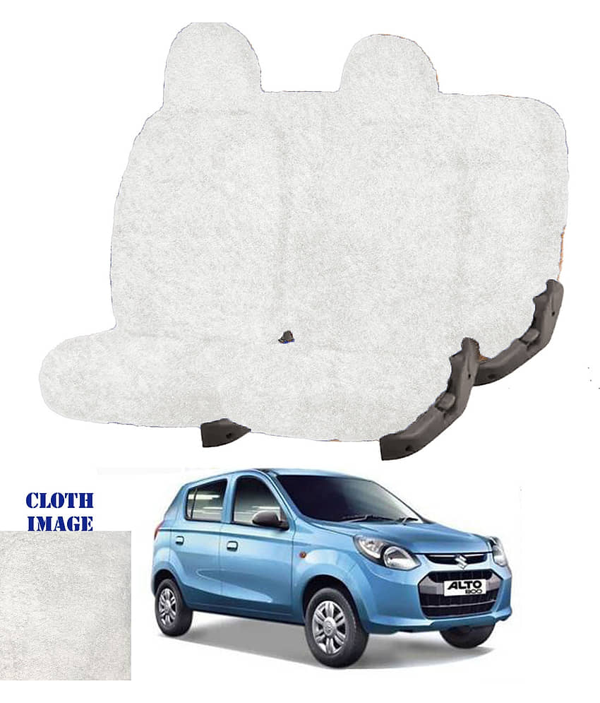Maruti Alto White 5 Seater Car Seat Cover