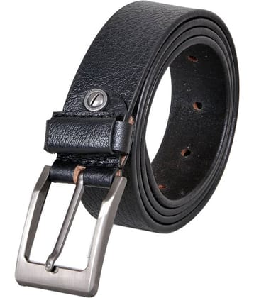 LEATHER COOPER - Black Leather Men's Formal Belt ( Pack of 1 )