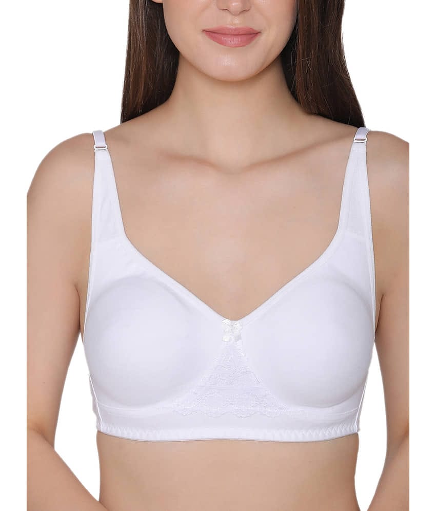 Clovia Cotton Non Padded Women's T-Shirt Bra ( White )